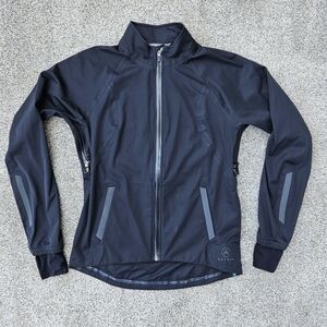 Aether Apparel Union Bicycle Cycling Water Resistant Jacket Black Zip WOMENS 2